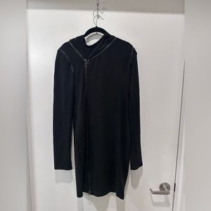 NWOT Rachel Roy convertible hooded black dress